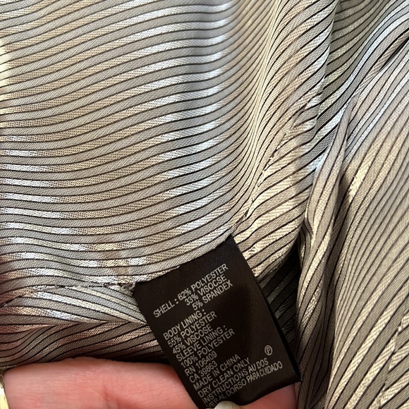 TAHARI by Arthur S. Levine Petite Dark Blue Suit Jacket Blazer - Picture 10 of 10